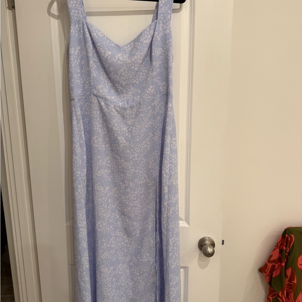 Park & Fifth Hastings Light Blue Floral Maxi Dress